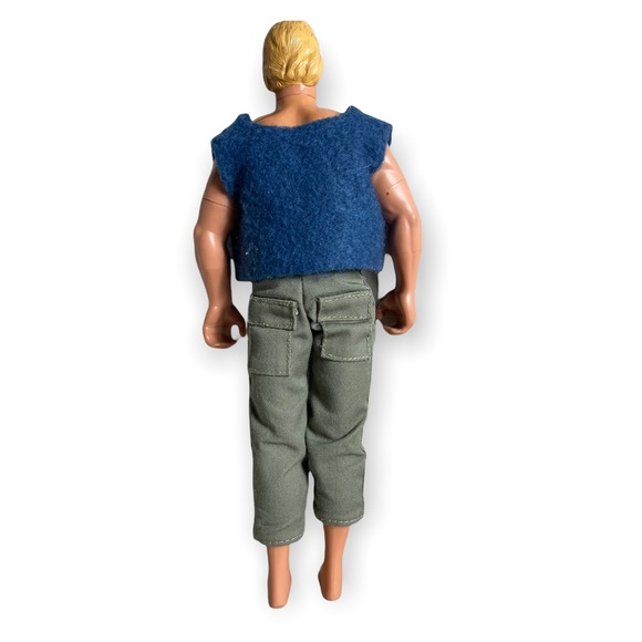 Vintage Action Figure with Blue Vest and Green Pants - Picture 5 of 7